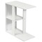 Costway 3-tier Side Table W/Storage Shelf Space-saving Nightstand White